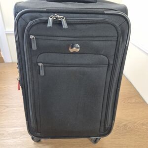 DELSEY Paris Helium 24" Spinner Suitcase Black Travel Handled Bad